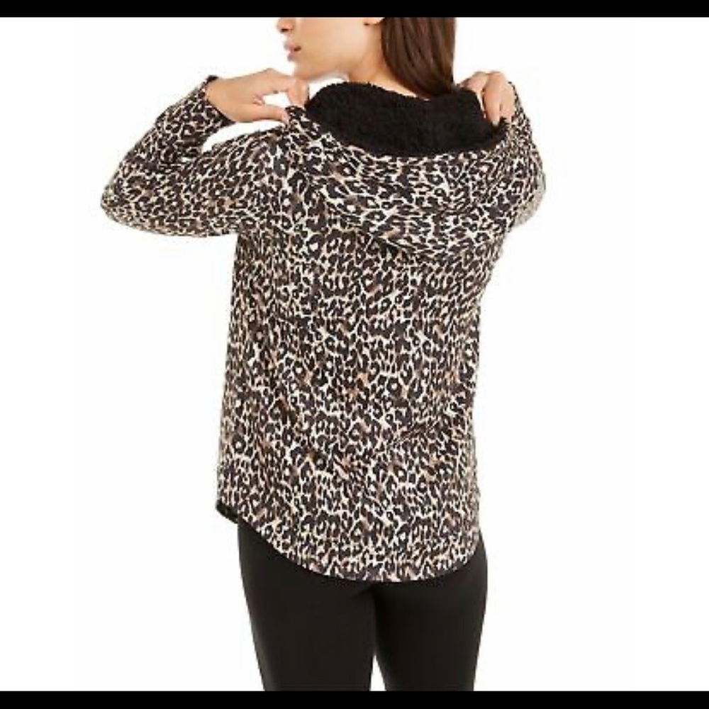 Ideology Women's Leopard Round-Hem Hoodie, - Picture 2 of 9